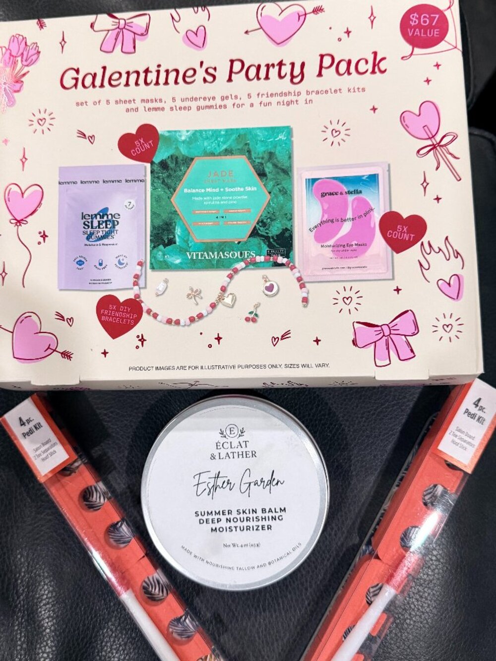 NIB Girlfriend Night In Galentine Party Pack Skincare Tallow Balm Bundle